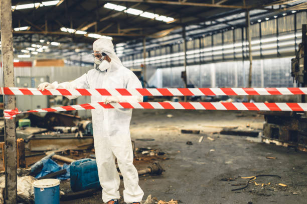 Professional Sewage Cleanup technician working in Fayetteville, PA